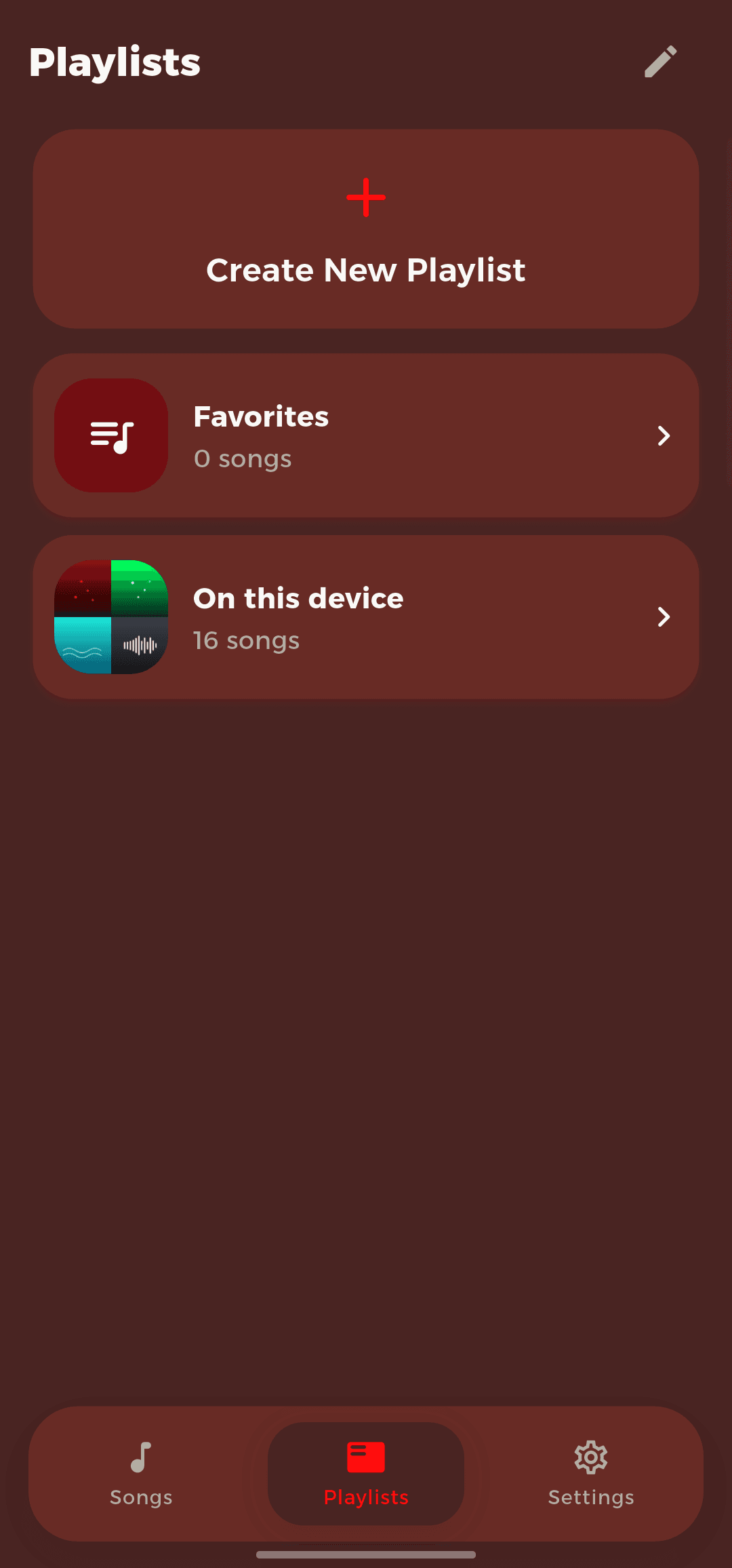 QBox Player — playlists