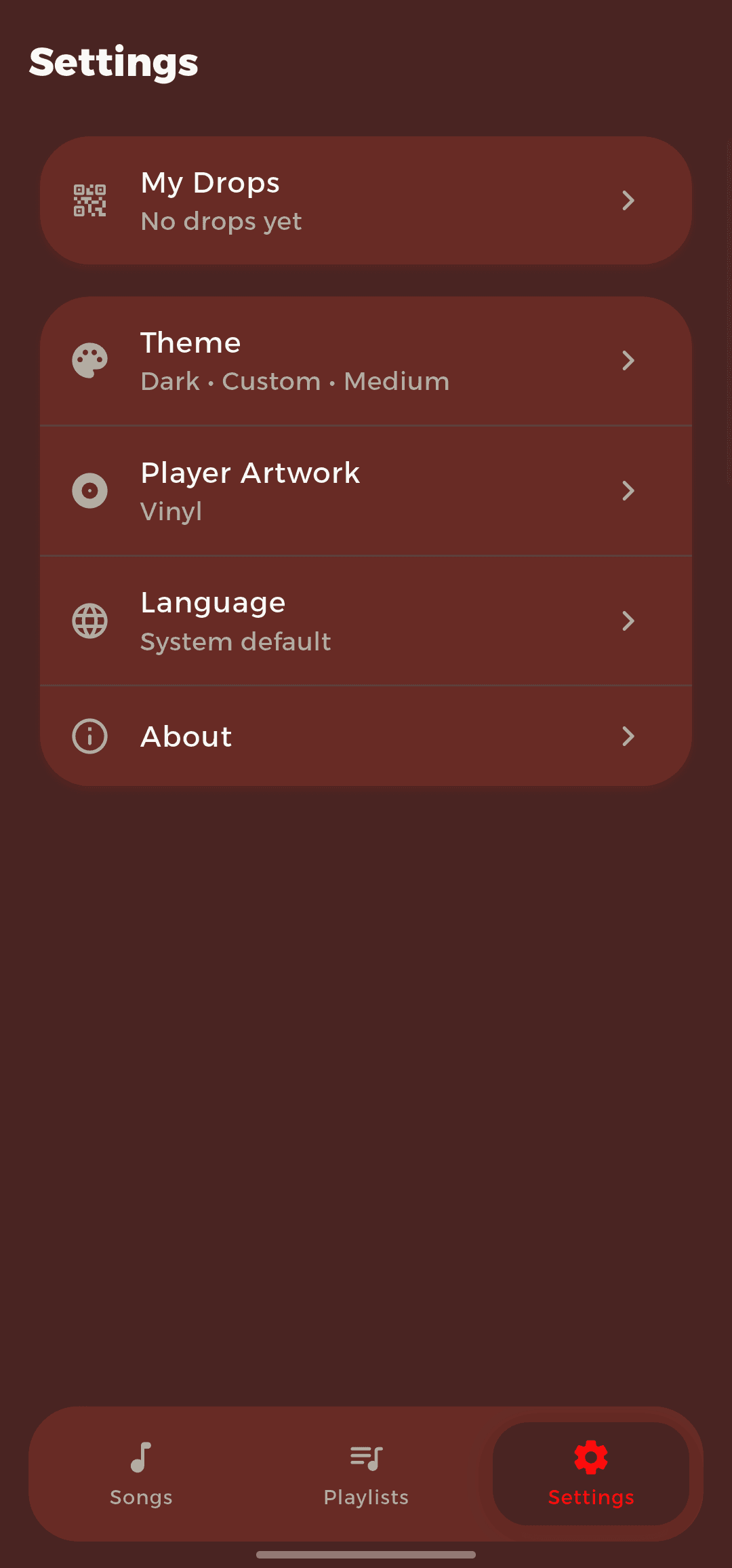 QBox Player — settings