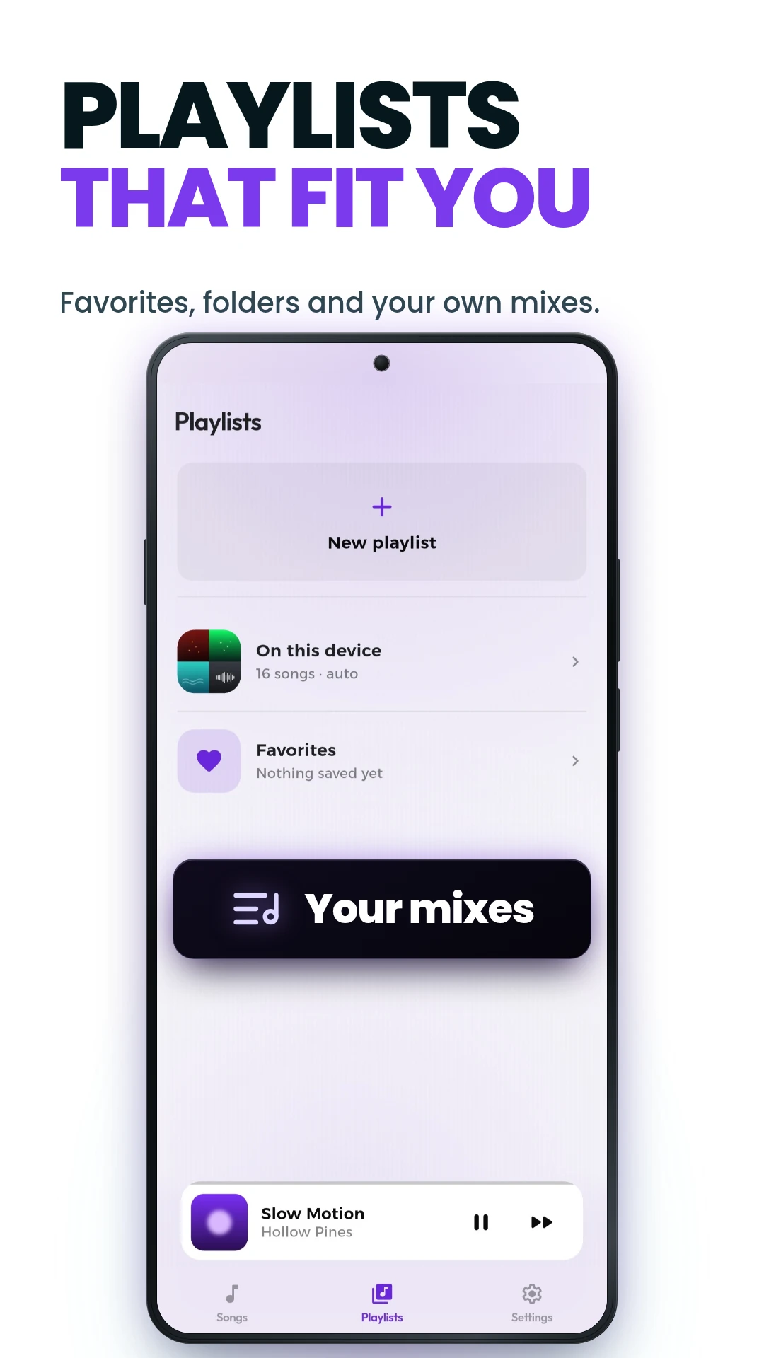 QBox Player — playlists, favourites and your own mixes